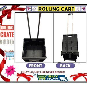 ✅ Carry All ➕🆒 FOLDING CART Heavy Duty Easy Rolling CARRIER 💸BUY NOW‼️🟢